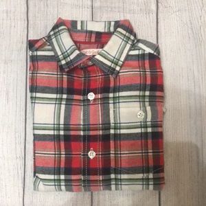 Cat & Jack flannel plaid long sleeve -excellent condition- worn 1 time for photo